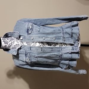 Vintage peplum Jean jacket